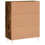 Credenza Rovere Fumo 69,5x34x90 cm in Legno Multistrato