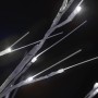 Albero Natale 140 LED 1,5 m Salice Bianco Caldo Interno Esterno