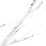 Albero Natale 140 LED 1,5 m Salice Bianco Caldo Interno Esterno