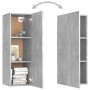 Mobile Porta TV Grigio Cemento 30,5x30x90 cm Legno Multistrato