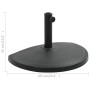 Base per Parasole Semicircolare in Poliresina 15 kg Nero