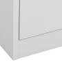 Armadio Classificatore Grigio Chiaro 90x46x103 cm in Acciaio