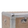 Baule Portaoggetti in Massello di Abete 91x52x40cm Marrone