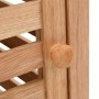 Armadietto da Bagno in Legno Massello di Noce 39,5x35,5x123 cm