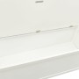 Panca Bianca 107x45x75,5 cm Legno Massello di Abete