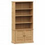 Libreria VIGO 85x35x170 cm in Legno Massello di Pino