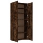 Scarpiera Rovere Fumo 80x35,5x180 cm in Legno Multistrato