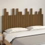 Testiera da Parete Miele 146,5x3x80cm in Legno Massello di Pino