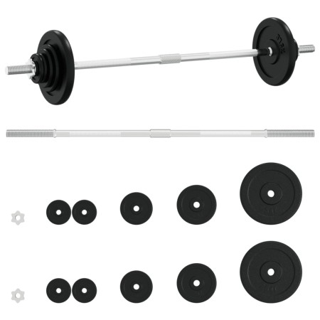 Set Bilanciere con Dischi 30 kg