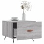 Tavolino da Salotto Grigio Sonoma 50x50x40 cm Legno Multistrato