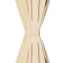 Tende in Micro Raso 2 pz con Passanti 140x245 cm Beige