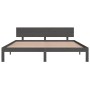 Giroletto Grigio in Legno Massello 180x200 cm Super King