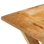 Tavolino da Salotto 110x52x40 cm in Legno Massello di Mango