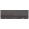 Ripiano Marrone Scuro 200x60x(2-4) cm Massello Rovere Trattato