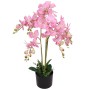 Orchidea Artificiale con Vaso75 cm Rosa