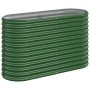 Letto Giardino Acciaio Verniciato a Polvere 114x40x68 cm Verde