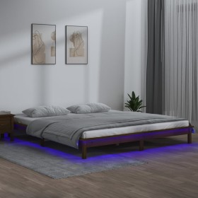 Giroletto con LED Miele 140x200 cm in Legno Massello