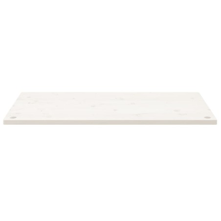 Piano Scrivania Bianco 100x60x2,5 cm in Legno Massello di Pino