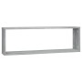 Mensole Cubo Muro 2 Grigio Sonoma 80x15x26,5 Legno Multistrato