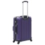 Set Trolley a Custodia Rigida 3 pz Viola in ABS