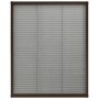 Zanzariera Plissettata Finestre in Alluminio Marrone 60x80 cm