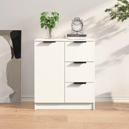 Credenza Bianca 60x30x70 cm in Legno Multistrato