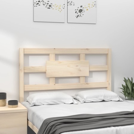 Testiera per Letto 105,5x4x100 cm in Legno Massello di Pino