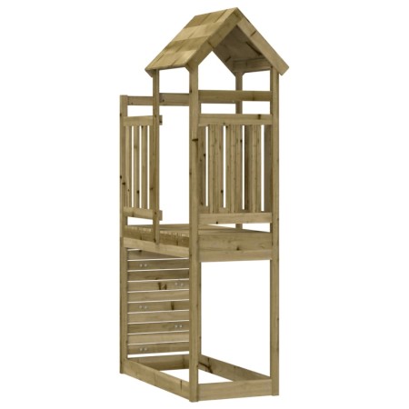 Torre da Gioco con Arrampicata 53x110x214 cm in Pino Impregnato