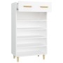 Scarpiera Bianca 60x35x105 cm in Legno Multistrato