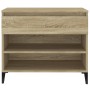 Scarpiera Rovere Sonoma 70x36x60 cm in Legno Multistrato