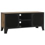 Mobile Porta TV Marrone Rustico 105x36x47 cm in Metallo e MDF