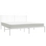 Giroletto con Testiera Metallo Bianco 183x213 cm