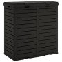 Cestino per Rifiuti da Esterno Nero 78x41x86 cm Polipropilene