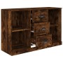 Credenza Rovere Fumo 104,5x35,5x67,5 cm in Legno Multistrato