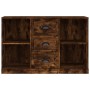 Credenza Rovere Fumo 104,5x35,5x67,5 cm in Legno Multistrato