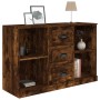 Credenza Rovere Fumo 104,5x35,5x67,5 cm in Legno Multistrato