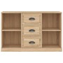 Credenza Rovere Sonoma 104,5x35,5x67,5 cm in Legno Multistrato