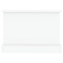 Tavolino Salotto Bianco Lucido 90x50x35 cm Legno Multistrato