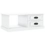Tavolino da Salotto Bianco 90x50x35 cm in Legno Multistrato