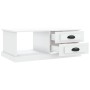Tavolino da Salotto Bianco 90x50x35 cm in Legno Multistrato