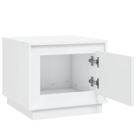 Tavolino da Salotto Bianco 51x50x44 cm in Legno Multistrato