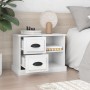 Comodino Bianco Lucido 60x35,5x45 cm