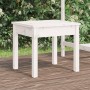 Panca da Giardino Bianca 50x44x45 cm Legno Massello di Pino