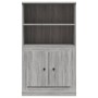 Credenza Grigio Sonoma 60x35,5x103,5 cm in Legno Multistrato