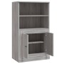 Credenza Grigio Sonoma 60x35,5x103,5 cm in Legno Multistrato