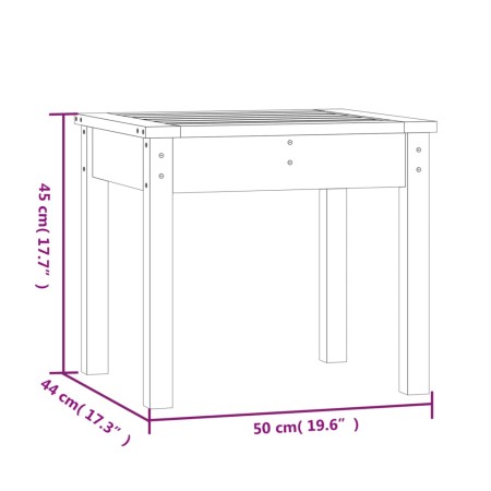 Panca da Giardino Miele 50x44x45 cm Legno Massello di Pino