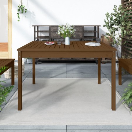 Tavolo da Giardino Miele 121x82,5x76 cm Legno Massello di Pino