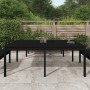 Tavolo da Giardino Nero 203,5x100x76 cm Legno Massello di Pino