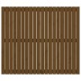 Testiera da Parete Miele 127,5x3x110 cm Legno Massello di Pino