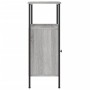 Comodini 2pz Grigio Sonoma 41x31x80 cm in Legno Multistrato